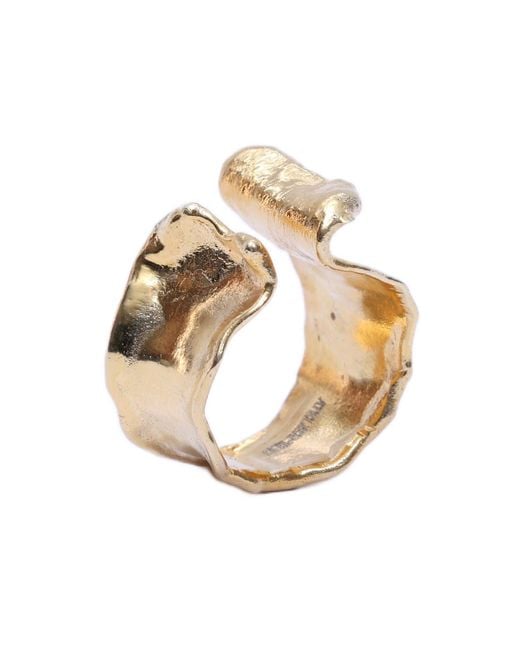 1610Istanbul Metallic Orient Texture Ring