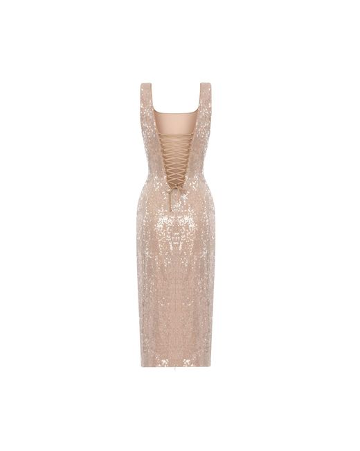 Elsava Natural Midi Dress