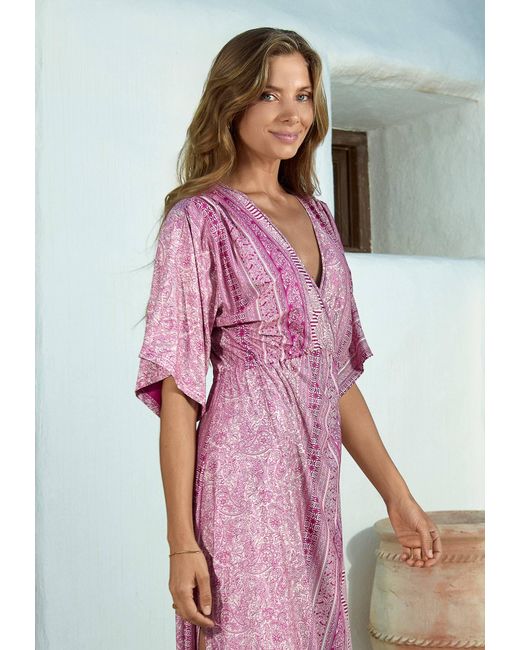 Chic by Lirette Pink Kimono Dress Lotus Guna