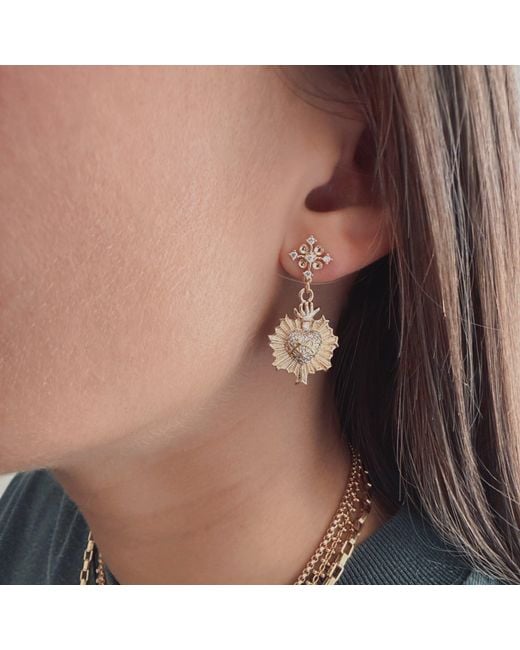 IN CAUDA VENENUM Metallic Hikari Earrings