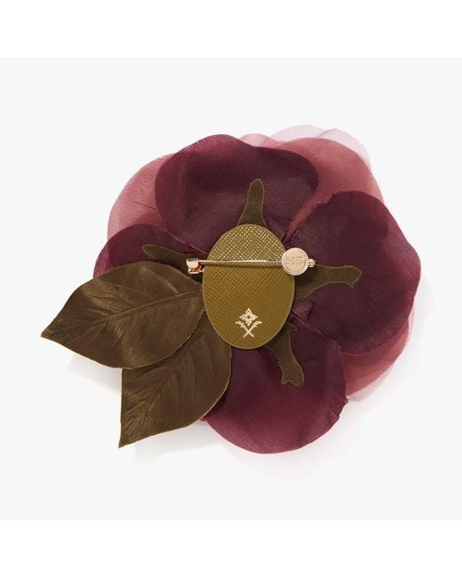 Helena Simon Pink The Mauve Open Rose Floral Brooch