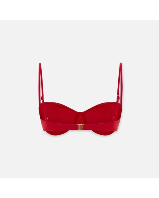 Pcfg Red The Solar Reflections Balconette Bikini Top