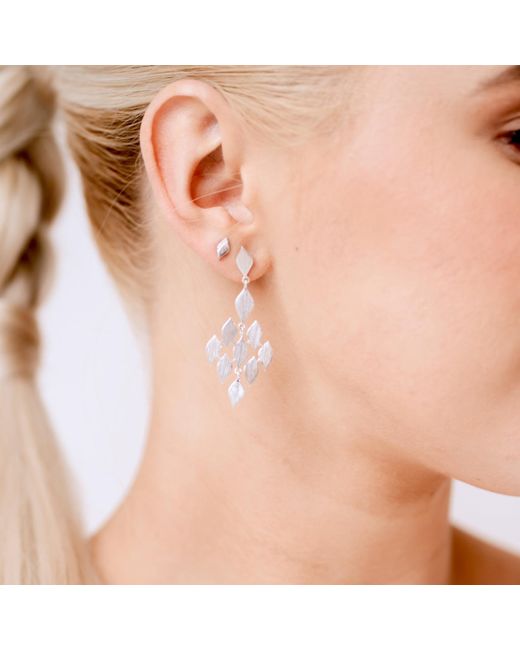 Lustre & Love White Thalia Mini Stud Earrings