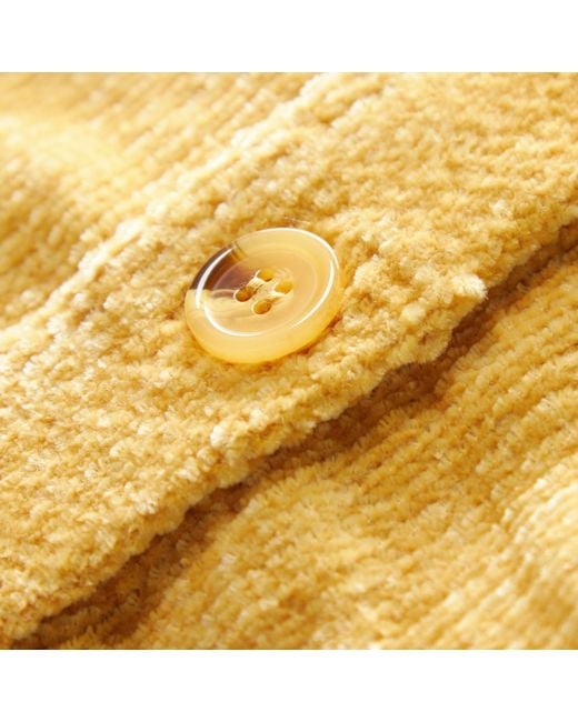 Fully Fashioning Yellow Citrine Lennox Ottoman Knit Cardigan