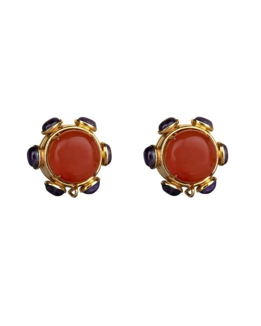 Bounkit Brown Harriet Studs