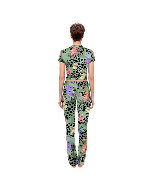 Pitaya Yoga Green Neutrals Ms Chee Flared Pants