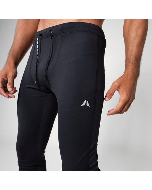 Aora Athletics Black Hybrid Kanzai Eco-Friendly Compression Tights For – High-Stretch Supportive Sustainable Leggings for men