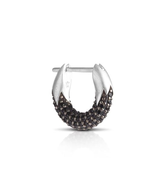 Kasun Metallic Spinel Eclipse Huggie Hoop Earring