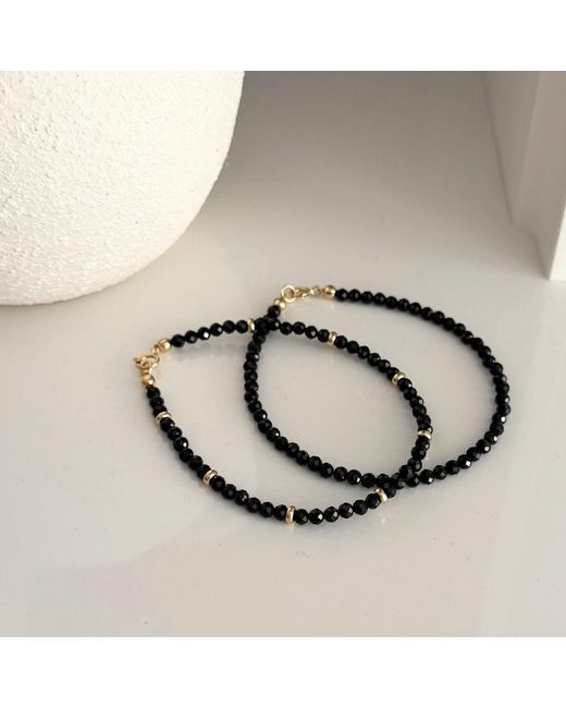 Herself Collections Black 14K Starry Night Bracelet