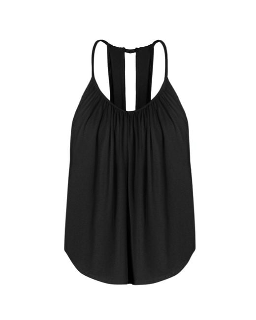 JJwinks Black Slumber Party Bra-Free Lounge Top