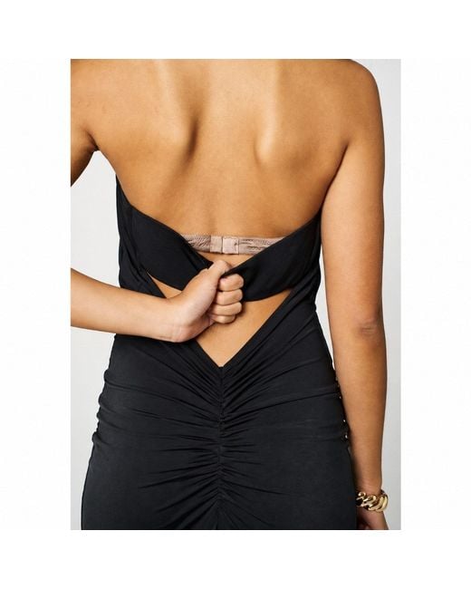 Monice London Black Selene- Backless & Bra Friendly Halter Maxi Dress