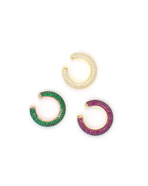 SHYMI Metallic 3 Piece Ear Cuff Stack