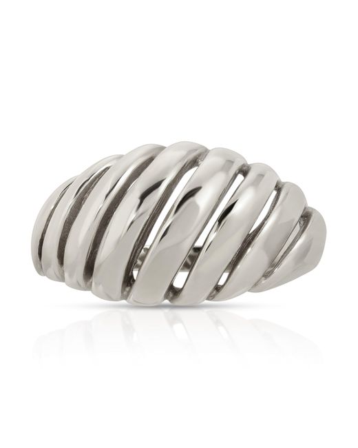 Maya Brenner Metallic Etched Paris Ring