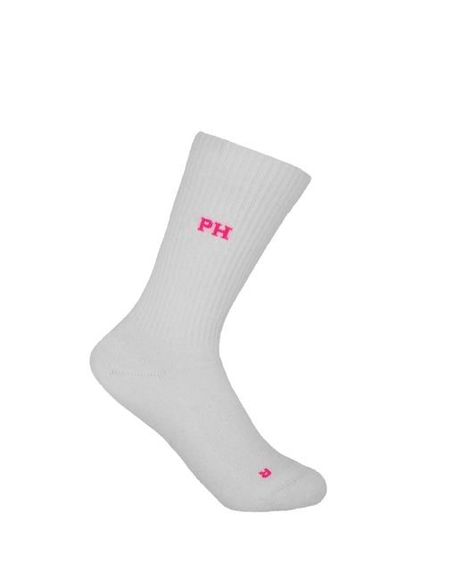 Peper Harow - Made in England White Three Pack Sport Socks –