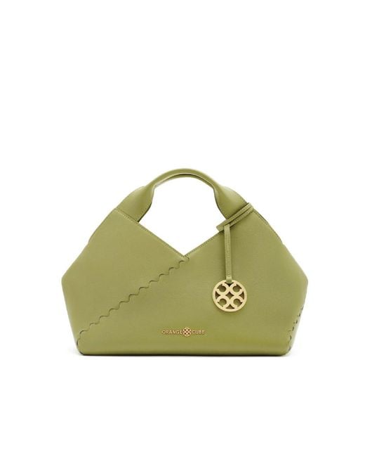 Orange Cube Green Fortune Cookie Mini Tote