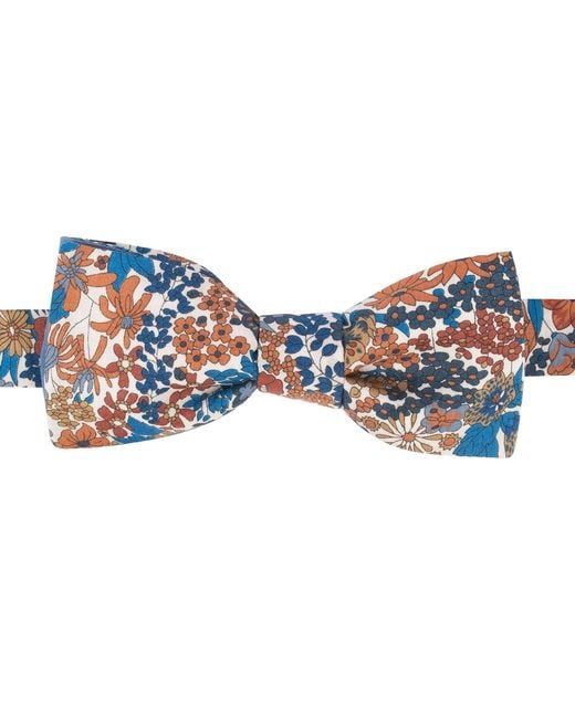 LE COLONEL Blue Neutrals Liberty Margaret Bow Tie for men