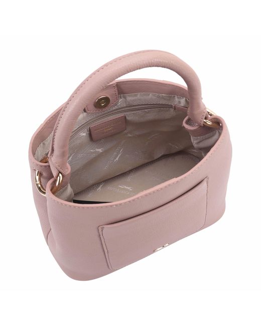 Paul Costelloe Pink Rosa Leather Bag