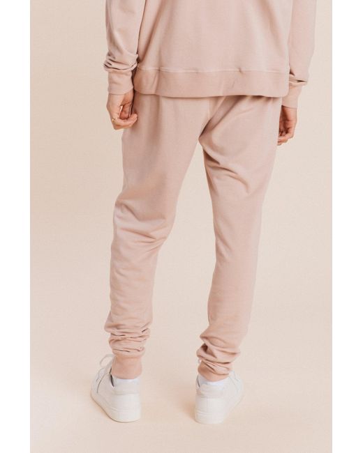 Ocio Leisurewear Pink Classic Softcore Jogger for men