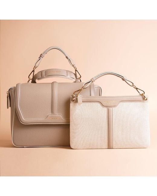 Mia First - Venezia Natural Neutrals Clutch Petitemia Canvas
