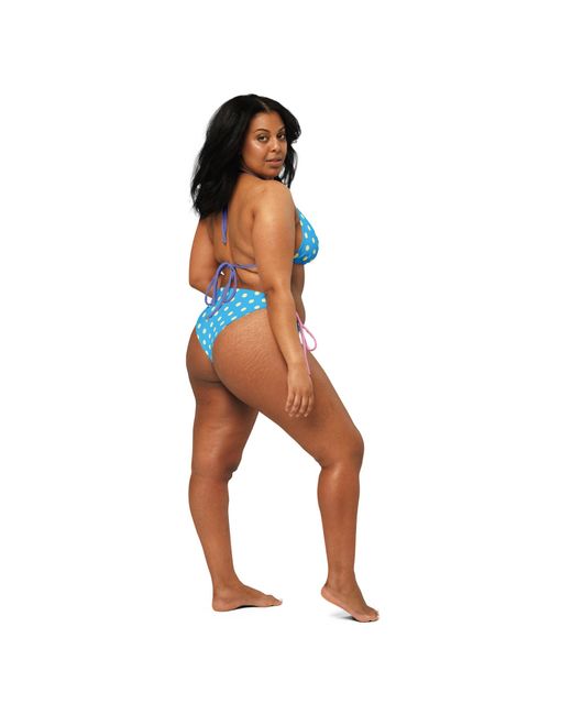 Formula S7 Blue Bubble Pop Recycled String Bikini