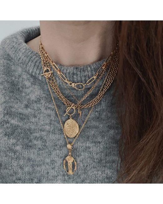 IN CAUDA VENENUM Metallic Solyme Necklace