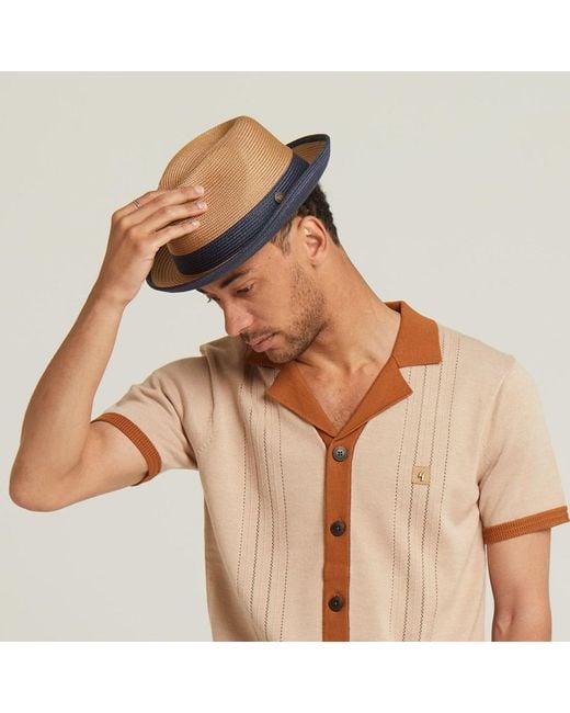 Dasmarca Hats Brown Dasmarca Florence Rust Summer Two Tone Crushable Hat for men