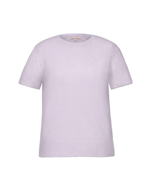 Anse Victorin Purple Camilla Silk Cashmere Pullover