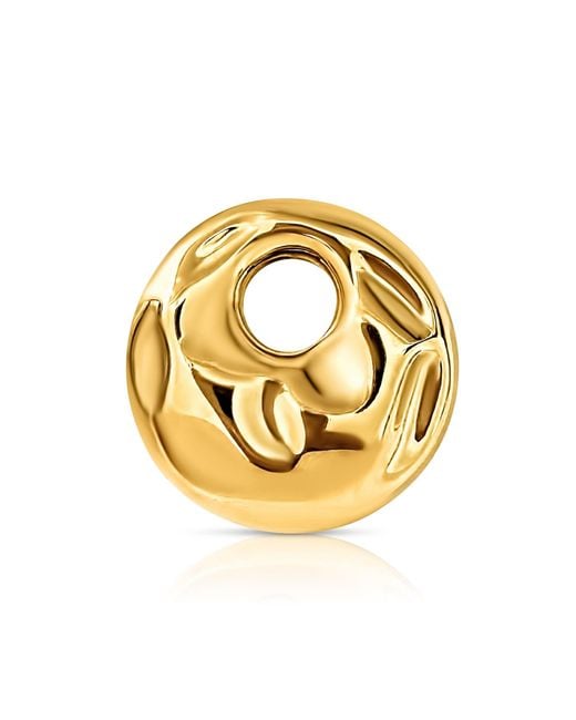 Ellie Vail Jewelry Metallic Joss Hammered Circle Brooch