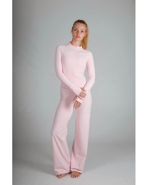 Cmmttd Pink Soft Form Zip-Up Jacket