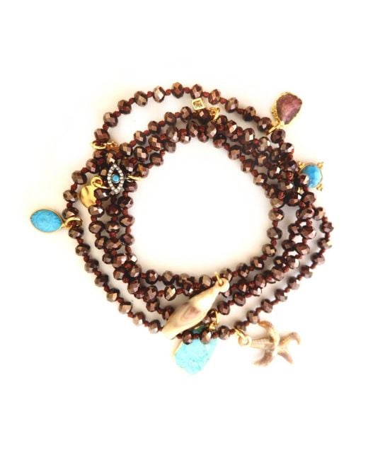 Persia Dona Jewelry Brown Copper Crystal Dream Necklace