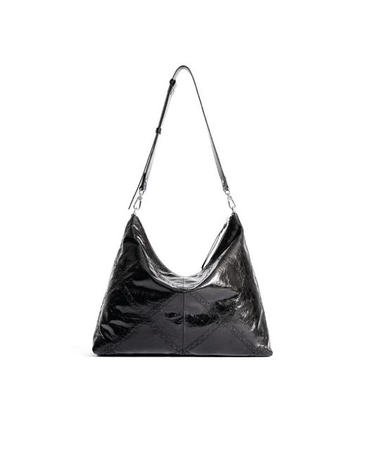 Orange Cube Black Metropolitan Crossbody Bag