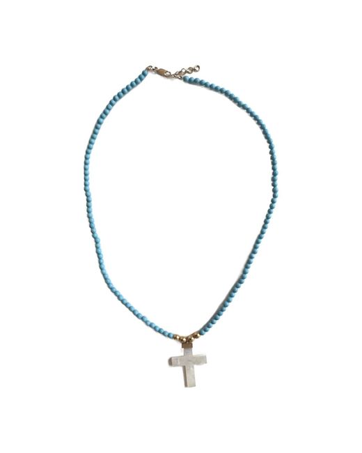 Milchee Metallic Rio Cross Necklace