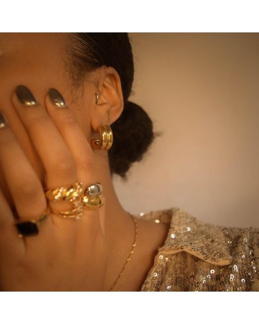 Superdivajewellery Metallic Hoop Earrings