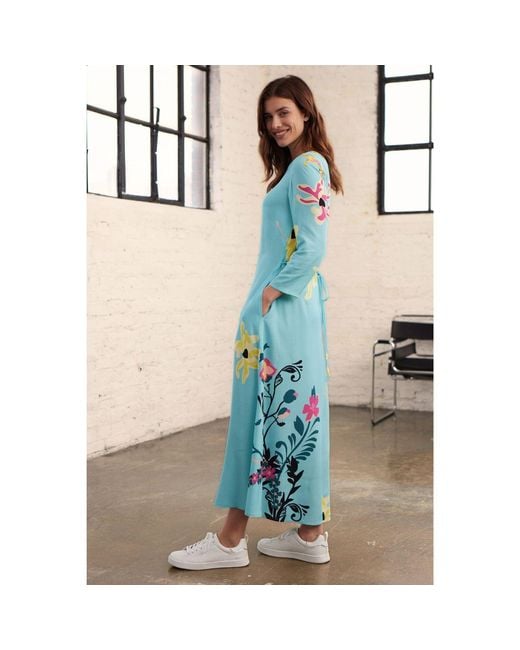 Marianna Déri Blue Floral Maxi Dress