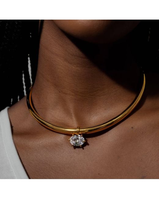 Zepplin the Label Metallic Solis Necklace – Sculptural Sun Pendant
