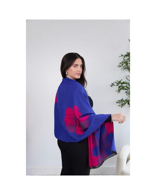 Saachi Pink Fresh Floral Reversible Scarf