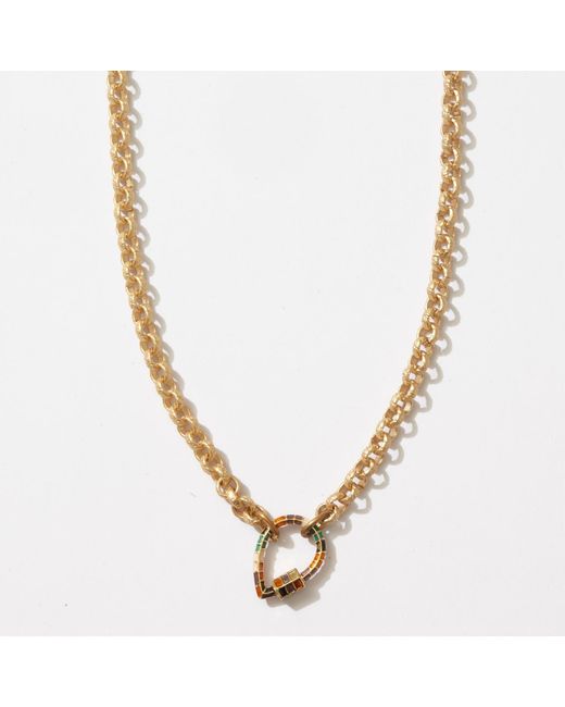 Alexie of Athens Metallic Portal Carabiner Charm Chain
