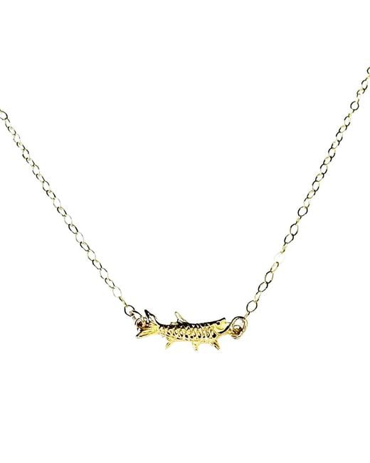 Lexi Jewelry Metallic Tarpon Fish Necklace