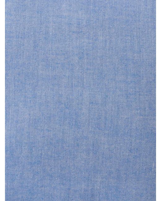 Koy Clothing Blue Cotton-Merino Shirt for men