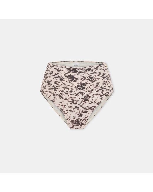 Pcfg White The Solar Reflections High-Waisted Bikini Bottom