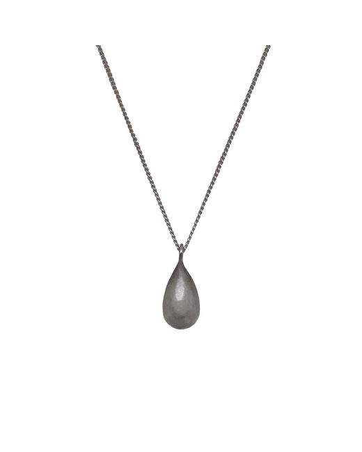 Punchi Metallic Ruby Droplet Necklace
