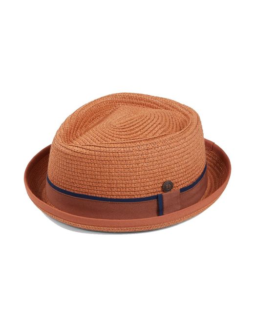 Dasmarca Hats Brown Dasmarca Durban Summer Diamond Crown Light Weight Breathable Porkpie Hat for men