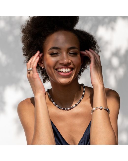 Dower & Hall Metallic Nugget & Mixed Freshwater Pearl Bracelet