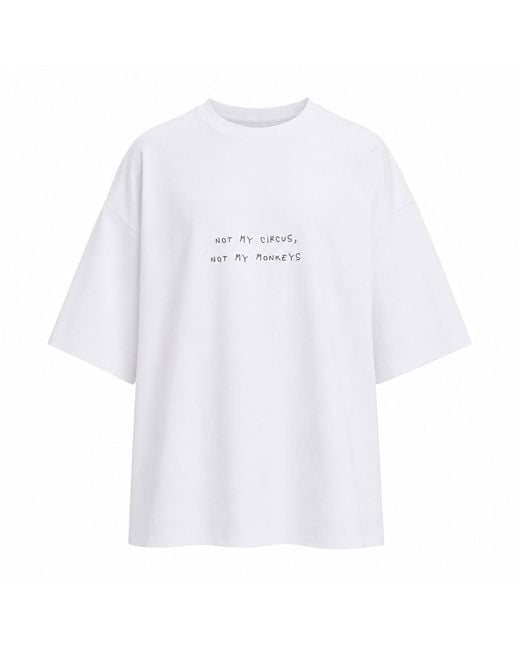 mysimplicated White Oversized T-Shirt
