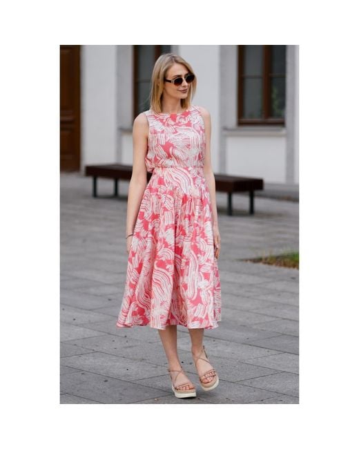 Oh!Zuza Pink Neutrals Wide-Strap Top & Midi Skirt Set