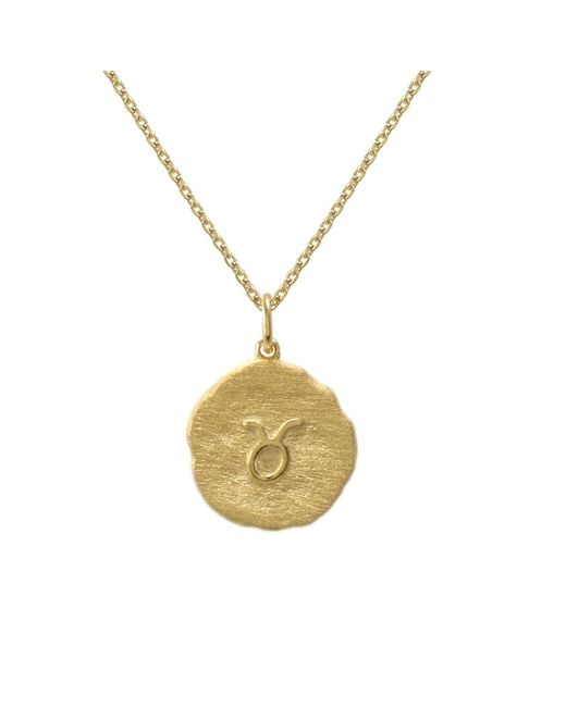 Hye Jane Jewelry Metallic Taurus Zodiac Necklace