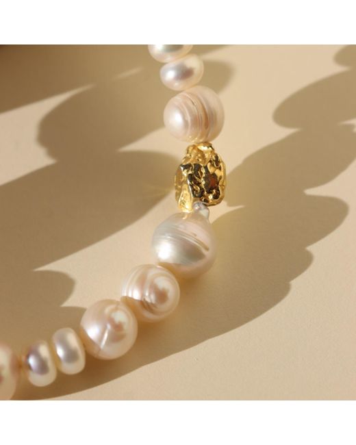 Larsuu Metallic Pearl Necklace