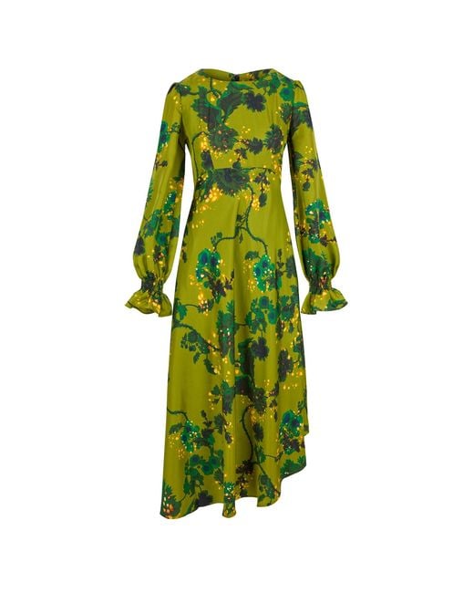 Klements Green Peggy Silk Dress