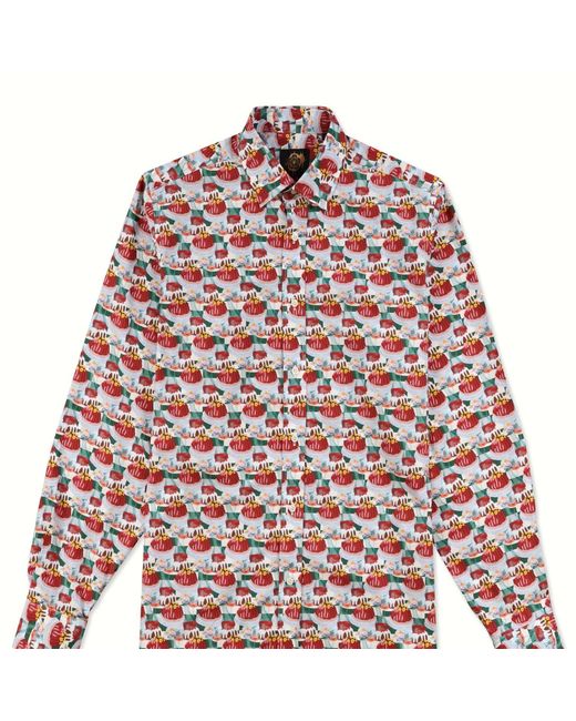 Gresham Blake Red Retro Picnic Shirt for men