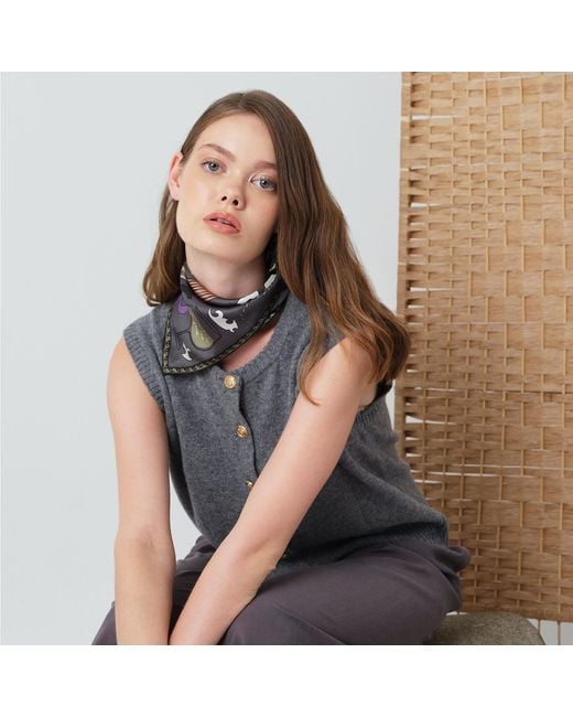 Iodes Metallic Ayvalık Mini Foulard